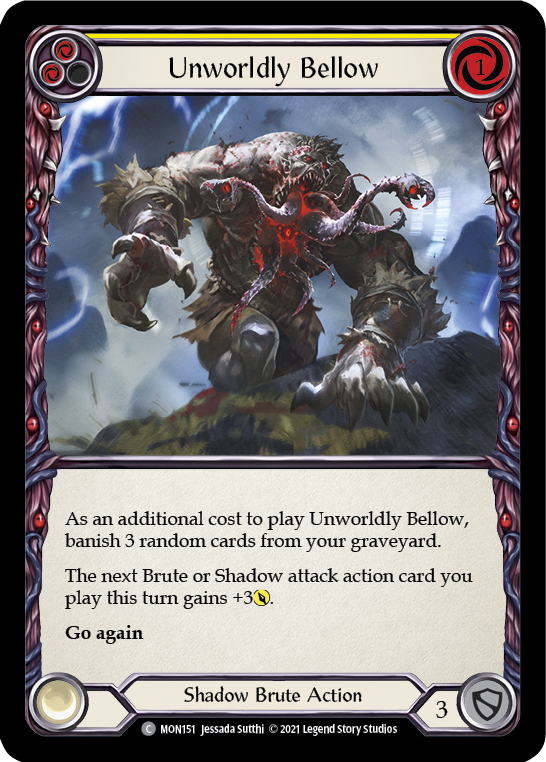 Unworldly Bellow (Yellow) (MON151) [Monarch]