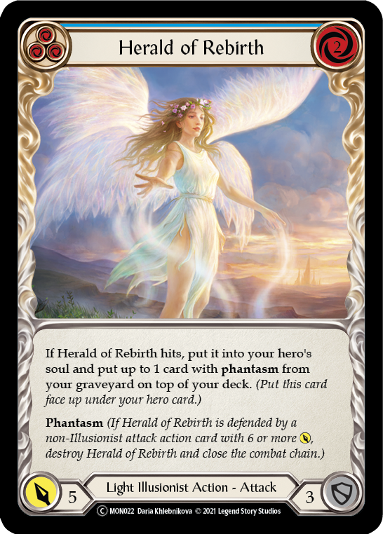 Herald of Rebirth (Blue) (MON022) [Monarch]