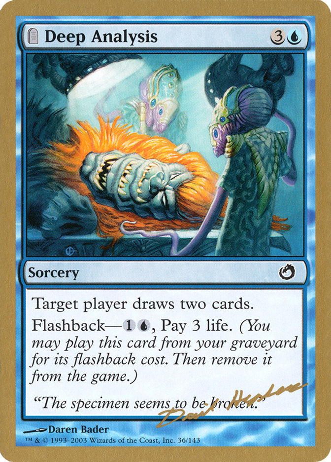 Deep Analysis - 2003 Dave Humpherys (TOR) [World Championship Decks]