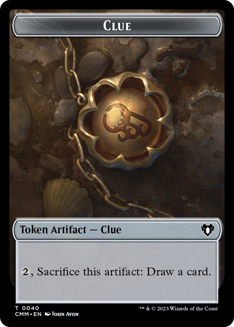 Clue // Construct (0041) Double-Sided Token (40 // 41) [Commander Masters]