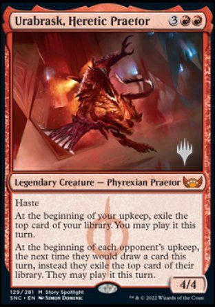 Urabrask, Heretic Praetor (129) [Promo Pack: Streets of New Capenna]