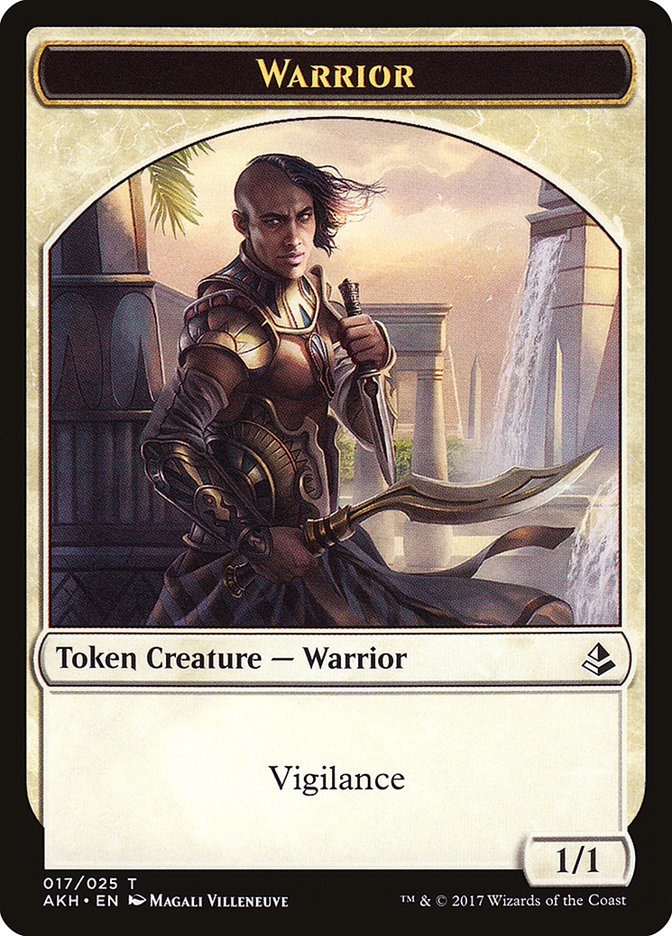 Champion of Wits // Warrior Double-Sided Token (2 // 17) [Hour of Devastation]