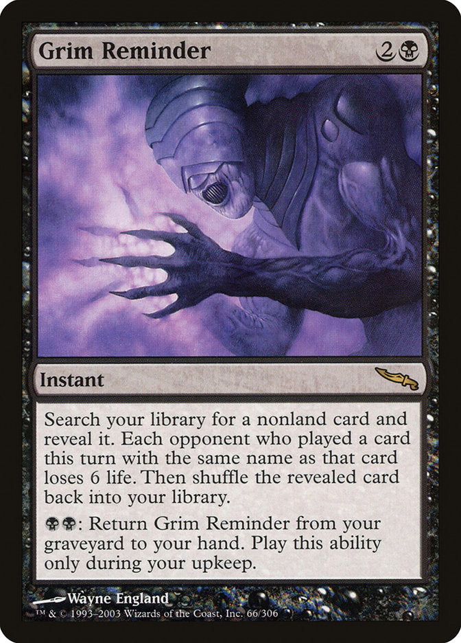 Grim Reminder (66) [Mirrodin]