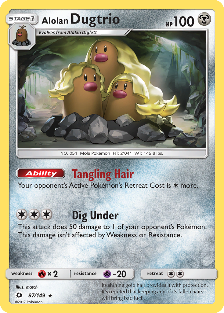Alolan Dugtrio (87/149) [SM Base Set]