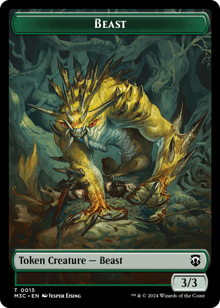 Beast (0015) // Insect (0025) Double-Sided Token (15 // 25) [Commander: Modern Horizons 3]