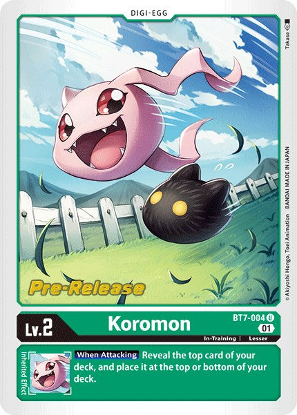 Koromon (BT7-004 U) [Next Adventure Pre-Release Cards]