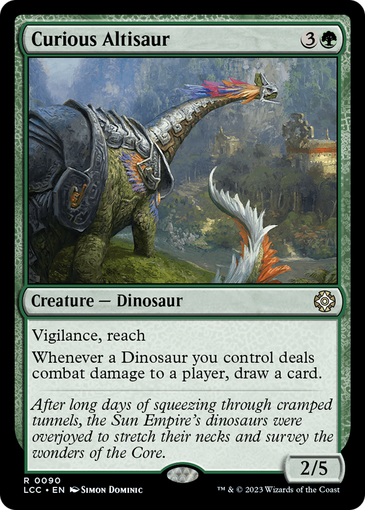 Curious Altisaur (90) [Commander: The Lost Caverns of Ixalan]