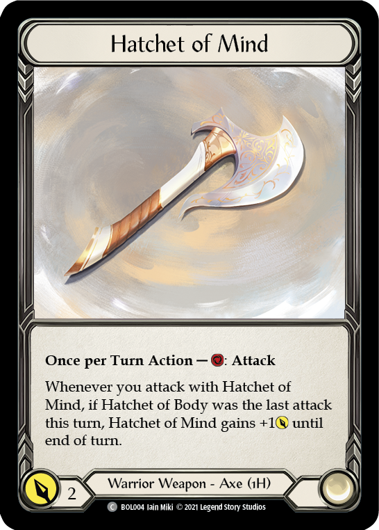 Hatchet of Mind (BOL004) [Blitz Deck: Monarch - Boltyn]