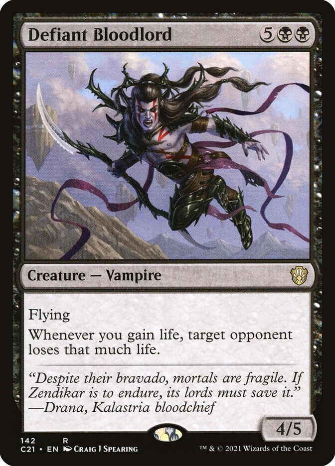 Defiant Bloodlord (142) [Commander 2021]