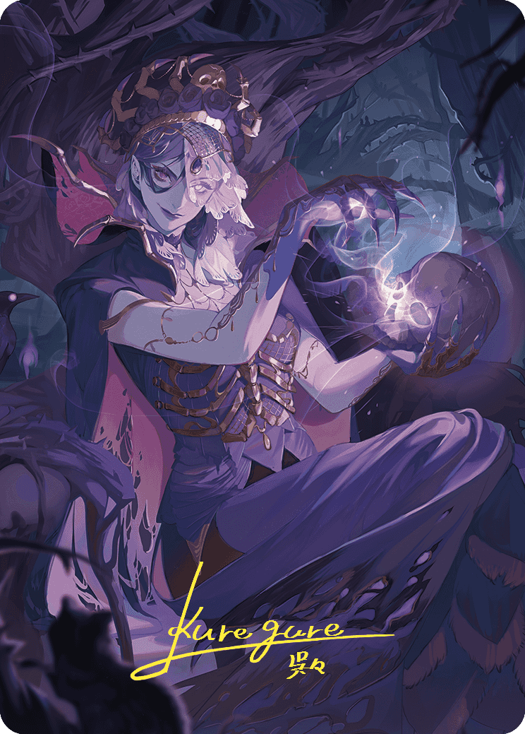 Necropotence Art Card (Gold-Stamped Signature) (80) [Art Series: Wilds of Eldraine]
