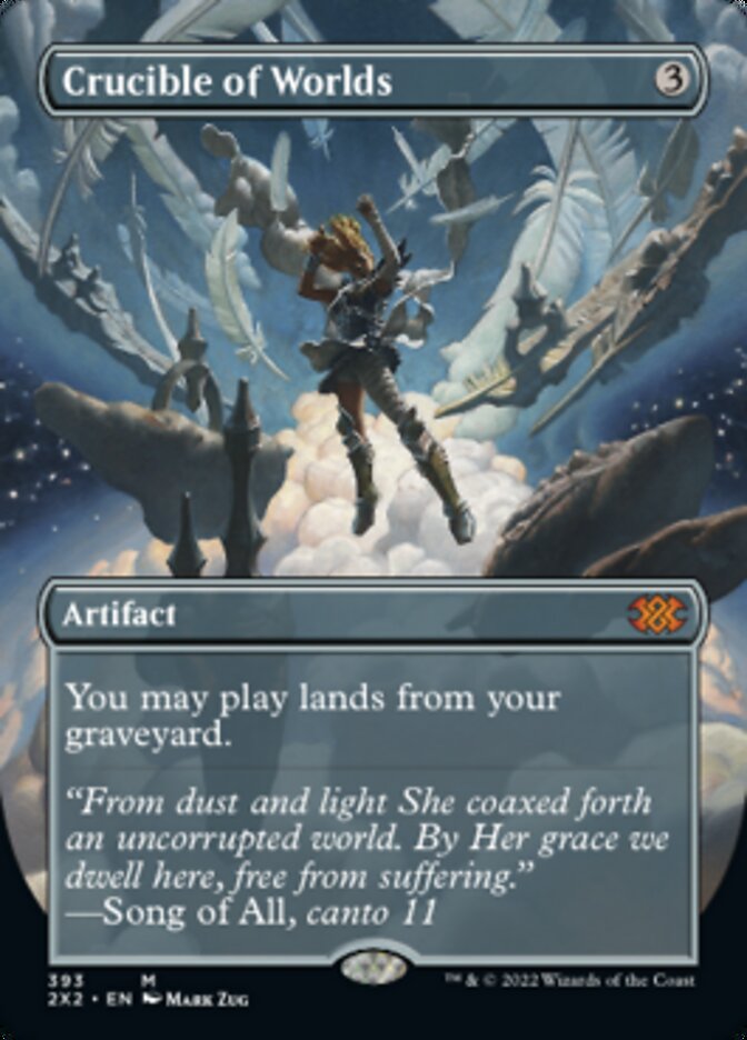 Crucible of Worlds (Borderless) (393) [Double Masters 2022]
