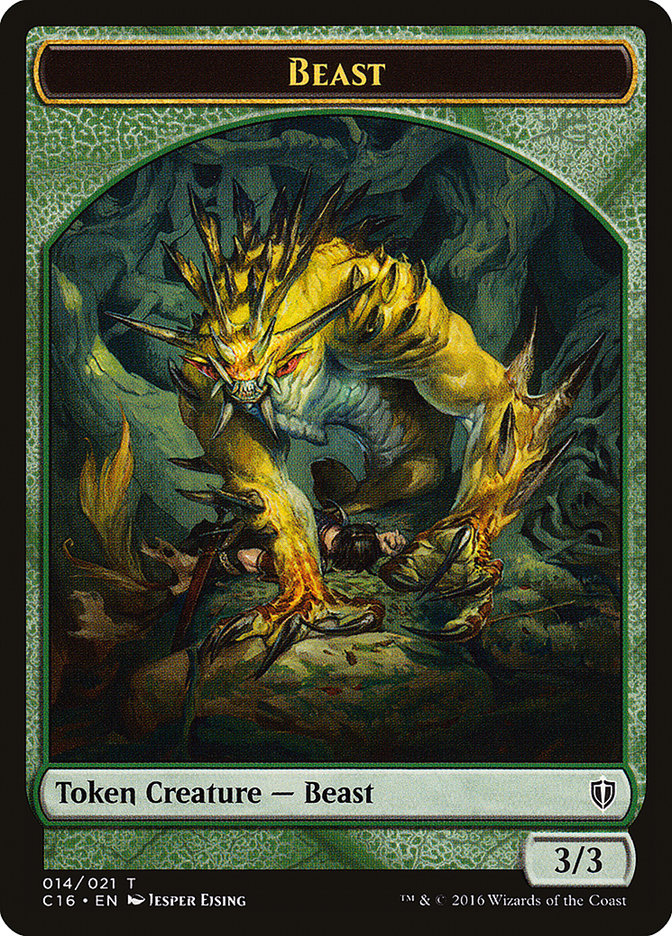 Beast // Ogre Double-Sided Token (14 // 13) [Commander 2016]