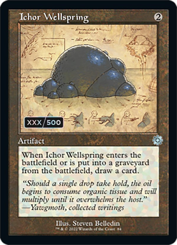 Ichor Wellspring (Schematic) (Serial Numbered) (84) [The Brothers' War: Retro Frame Artifacts]