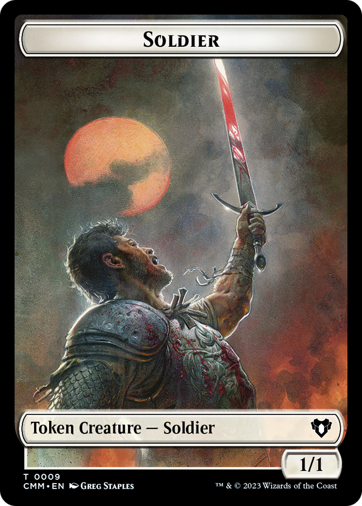 Soldier // Emblem - Daretti, Scrap Savant Double-Sided Token (9 // 51) [Commander Masters]