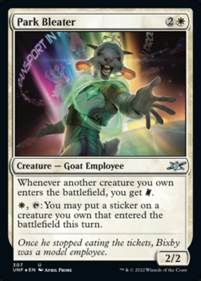 Park Bleater (Galaxy Foil) (307) [Unfinity]