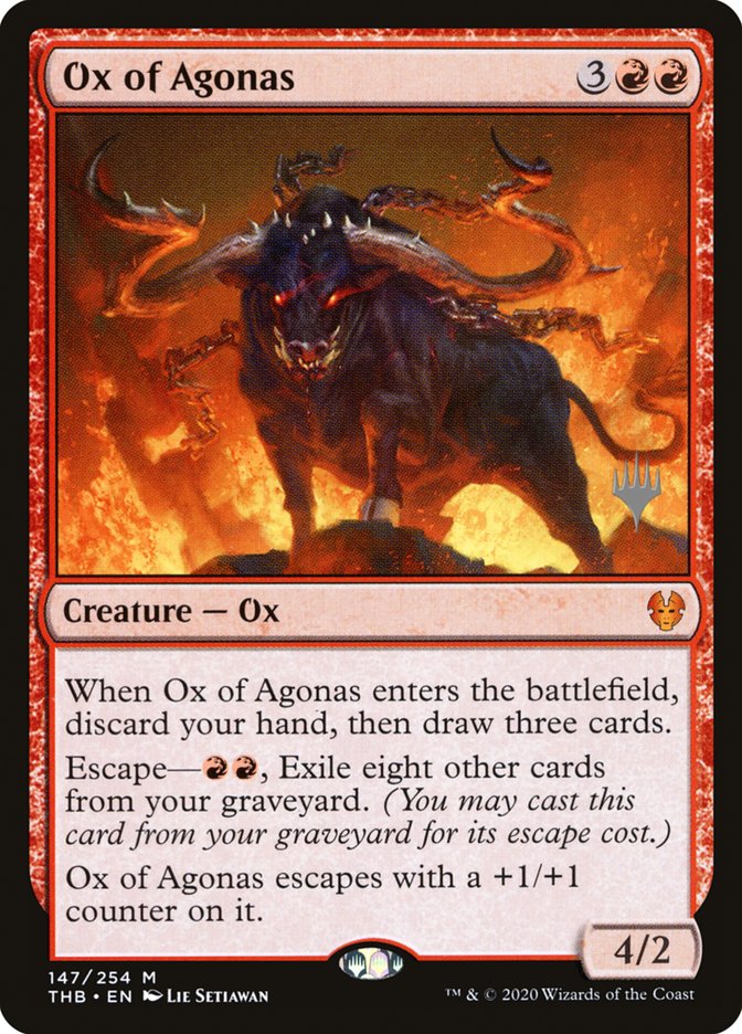 Ox of Agonas (147) [Promo Pack: Theros Beyond Death]