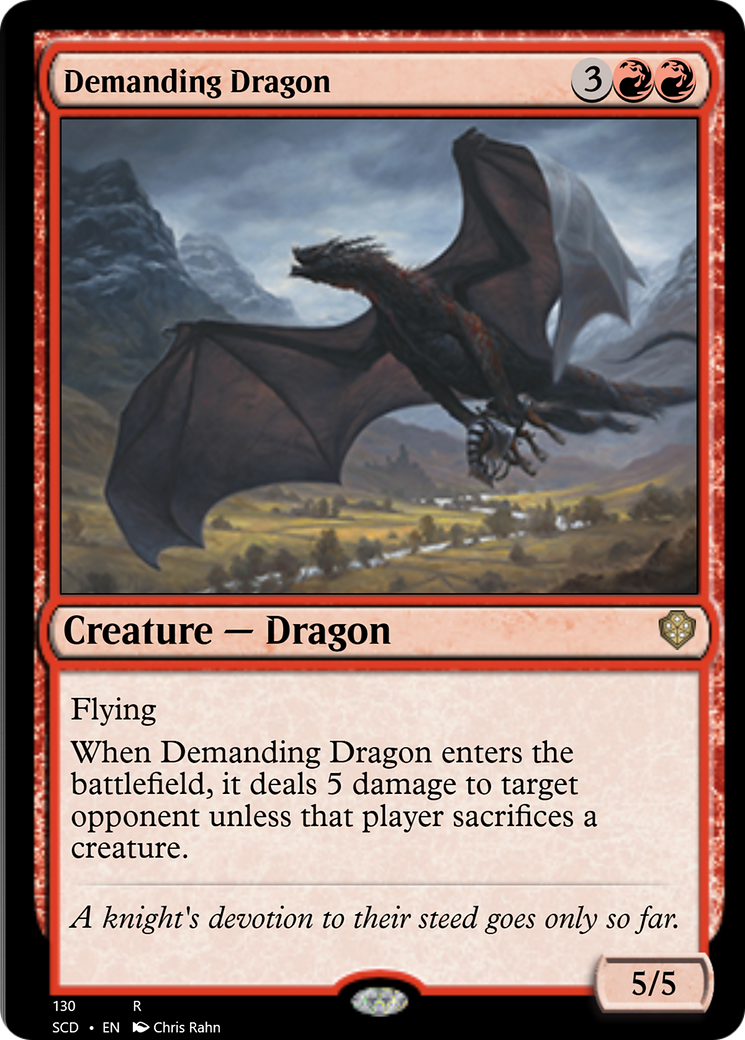 Demanding Dragon (130) [Starter Commander Decks]