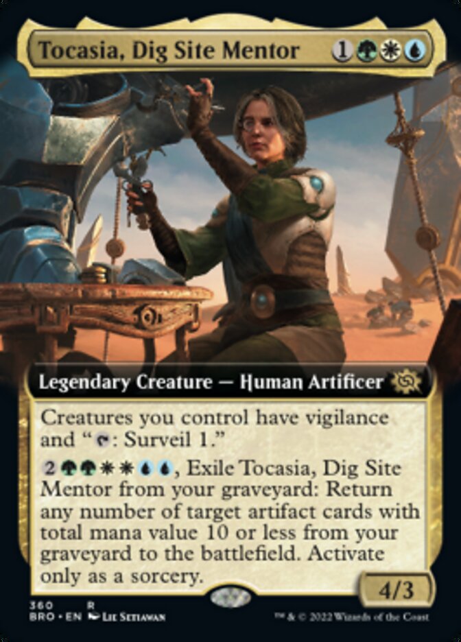 Tocasia, Dig Site Mentor (Extended Art) (360) [The Brothers' War]