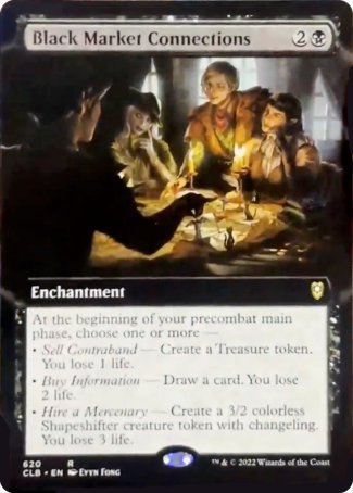 Black Market Connections (Extended Art) (620) [Commander Legends: Battle for Baldur's Gate]