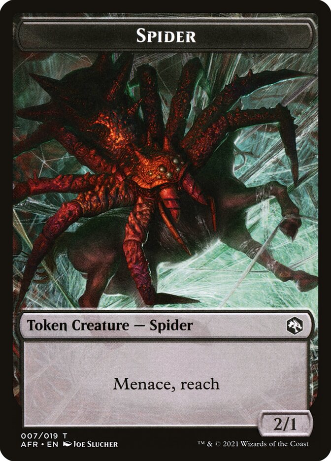Spider // Zombie Double-Sided Token (7 // 9) [Adventures in the Forgotten Realms]