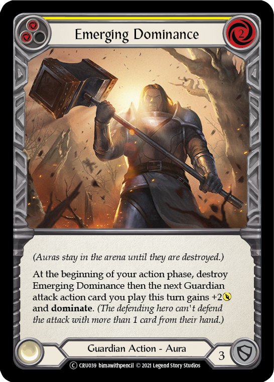 Emerging Dominance (Yellow) (CRU039) [Crucible of War]