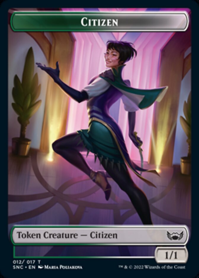 Treasure (017) // Citizen Double-Sided Token (17 // 12) [Streets of New Capenna]