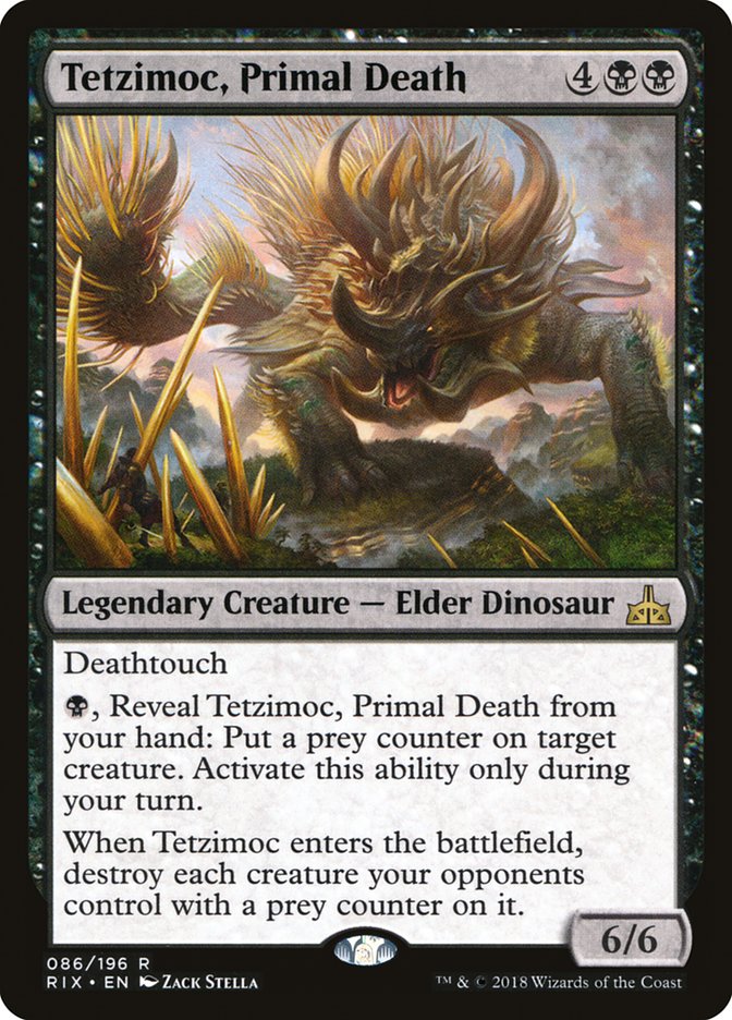 Tetzimoc, Primal Death (86) [Rivals of Ixalan]
