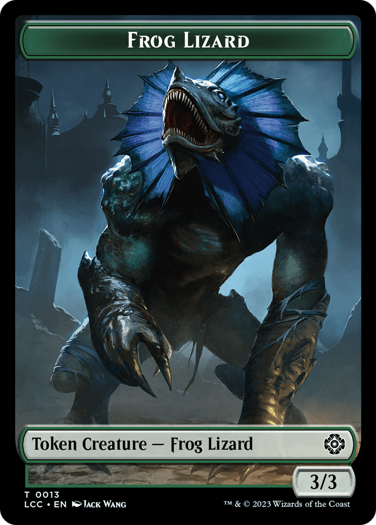 Frog Lizard // Merfolk (0003) Double-Sided Token (13 // 3) [Commander: The Lost Caverns of Ixalan]