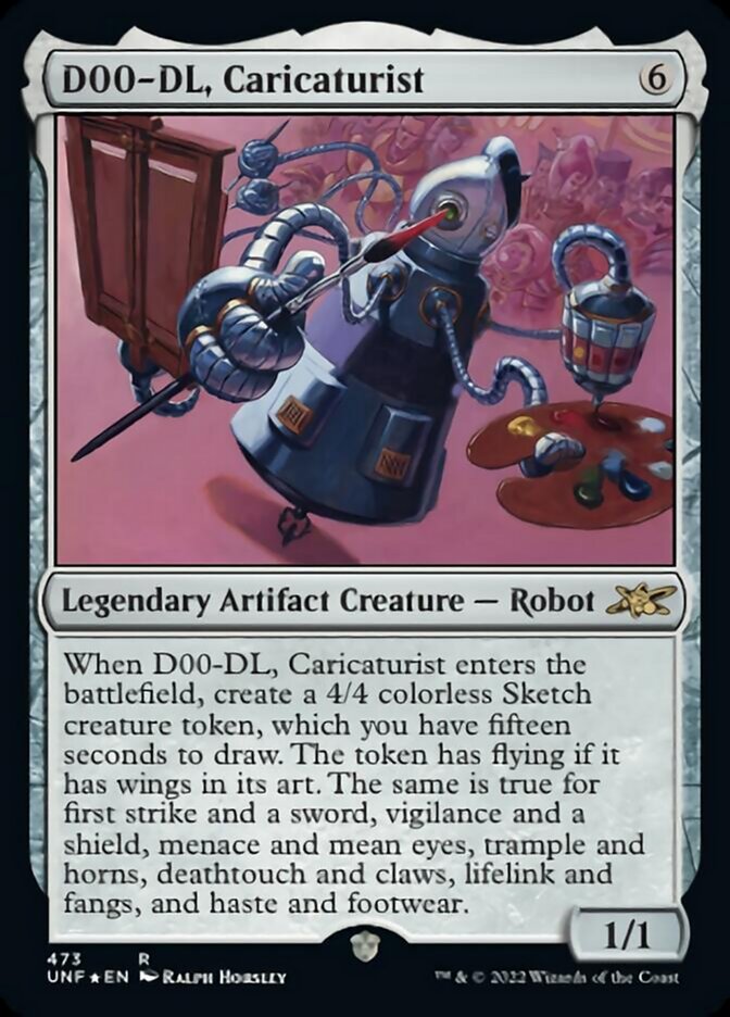 D00-DL, Caricaturist (Galaxy Foil) (473) [Unfinity]