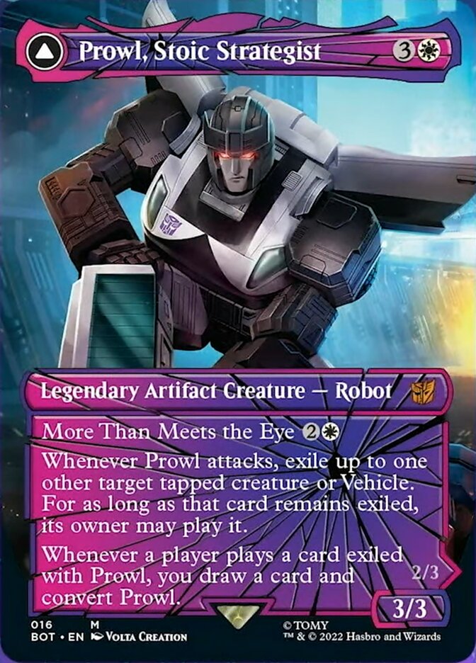 Prowl, Stoic Strategist (Shattered Glass) (16) [Universes Beyond: Transformers]