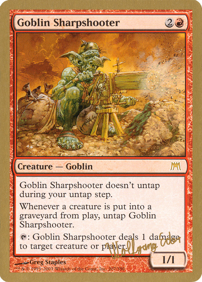 Goblin Sharpshooter - 2003 Wolfgang Eder (ONS) [World Championship Decks]