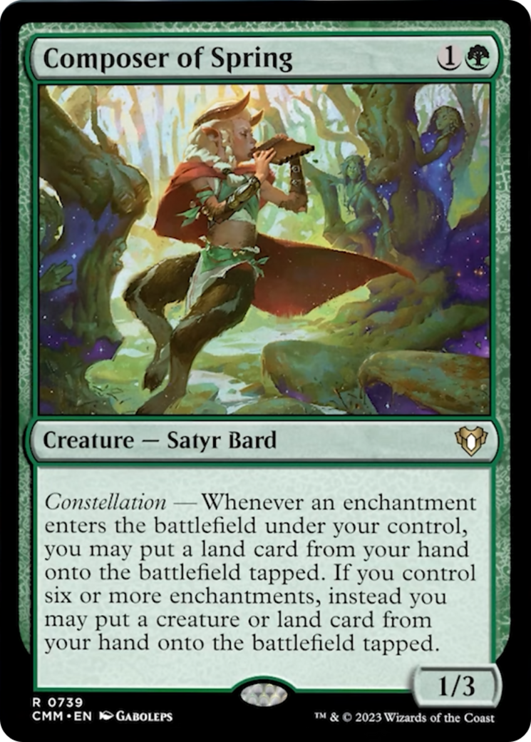 Composer of Spring (739) [Commander Masters]