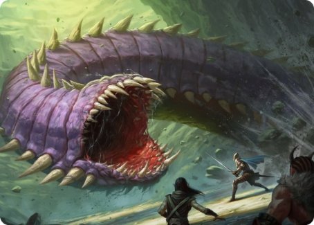 Purple Worm Art Card (3) [Art Series: Adventures in the Forgotten Realms]