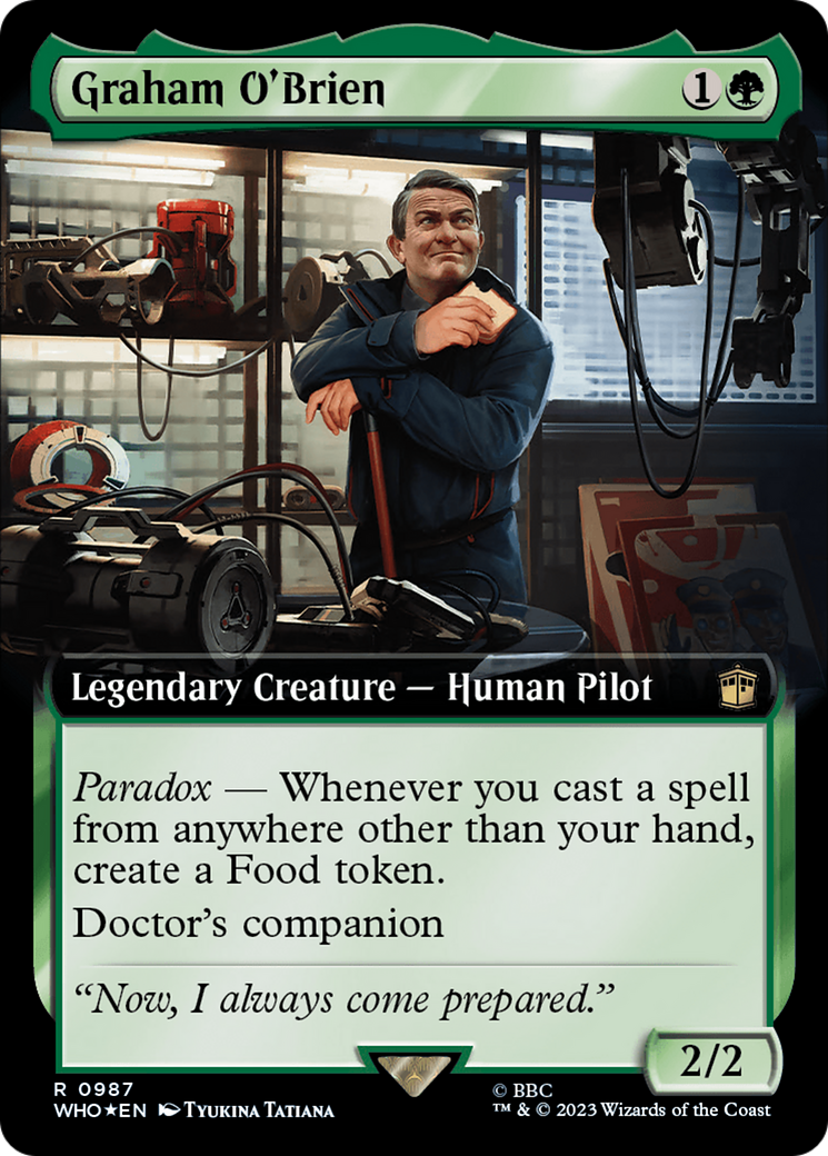 Graham O'Brien (Extended Art) (Surge Foil) (987) [Universes Beyond: Doctor Who]