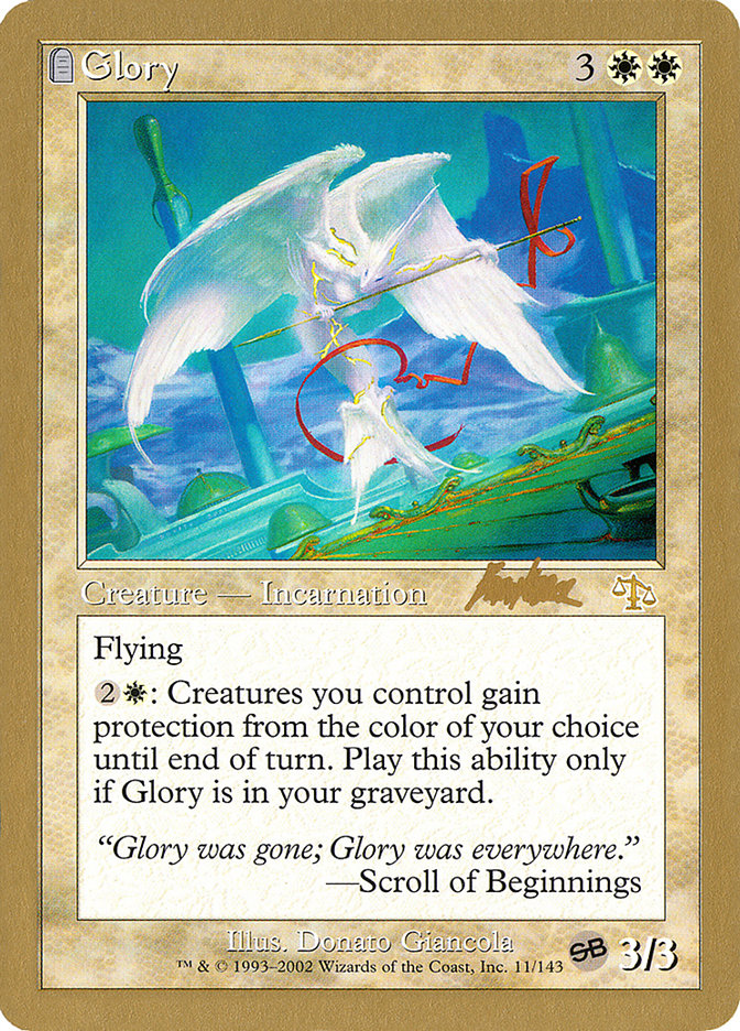 Glory - 2002 Brian Kibler (JUD) (SB) [World Championship Decks]