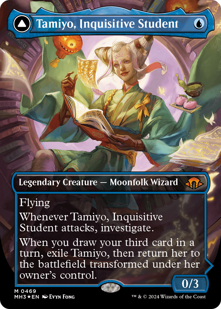 Tamiyo, Inquisitive Student (Borderless) (Textured Foil) (469) [Modern Horizons 3]