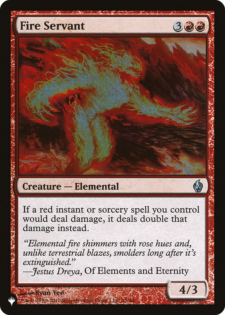Fire Servant (15/34) [The List Reprints]