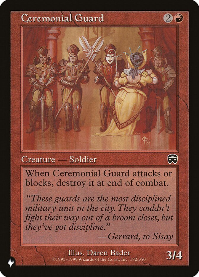 Ceremonial Guard (182/350) [The List Reprints]