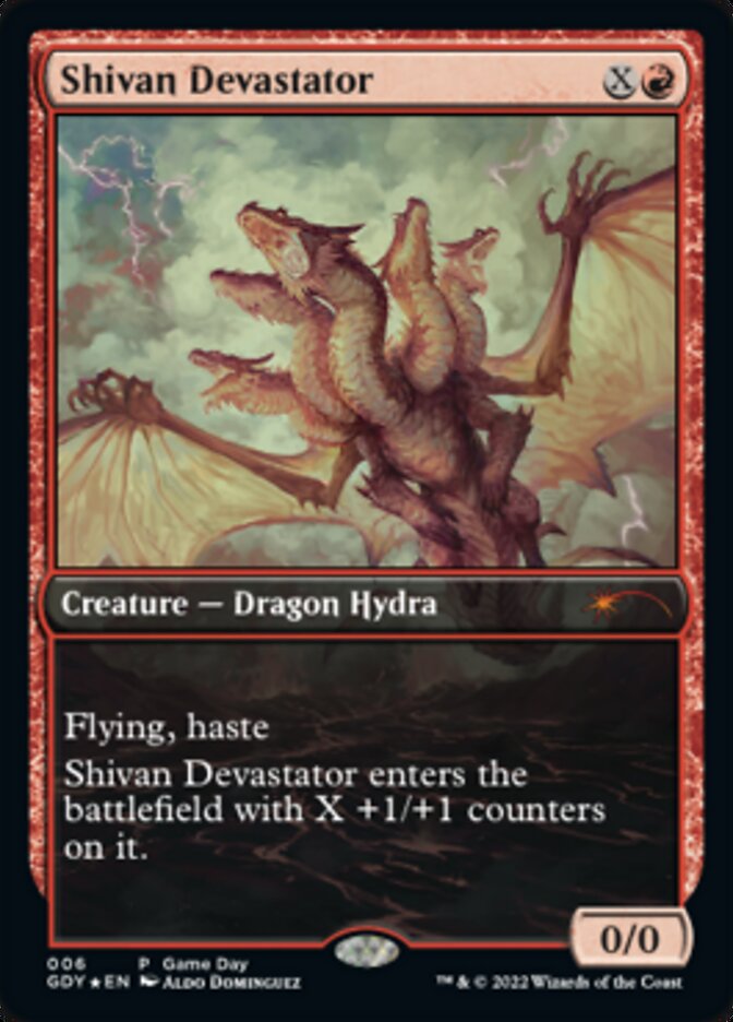 Shivan Devastator (6) [Game Day & Store Championship Promos]