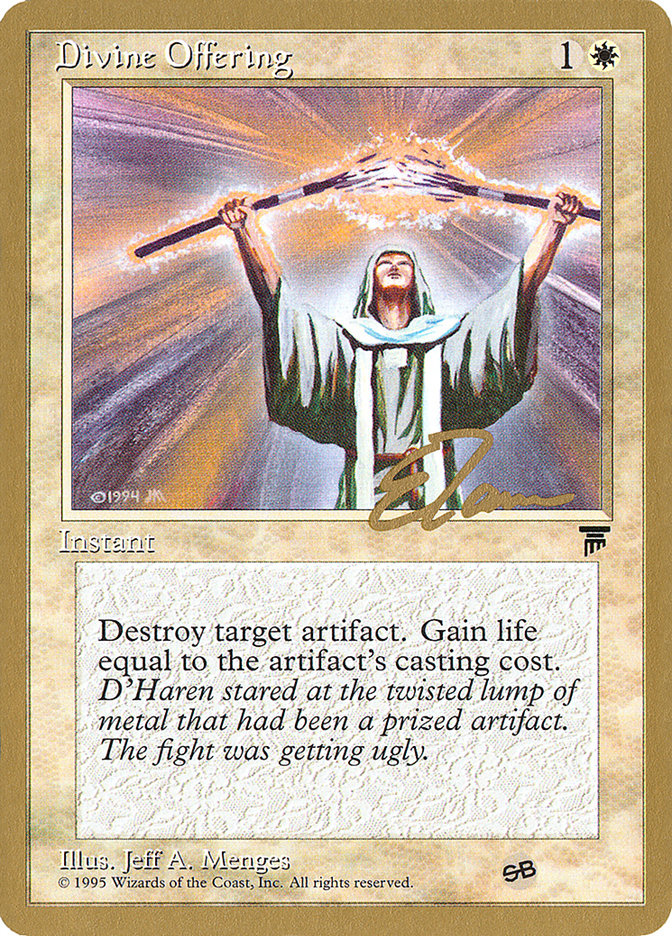 Divine Offering - 1996 Eric Tam (LEG) (SB) [World Championship Decks]