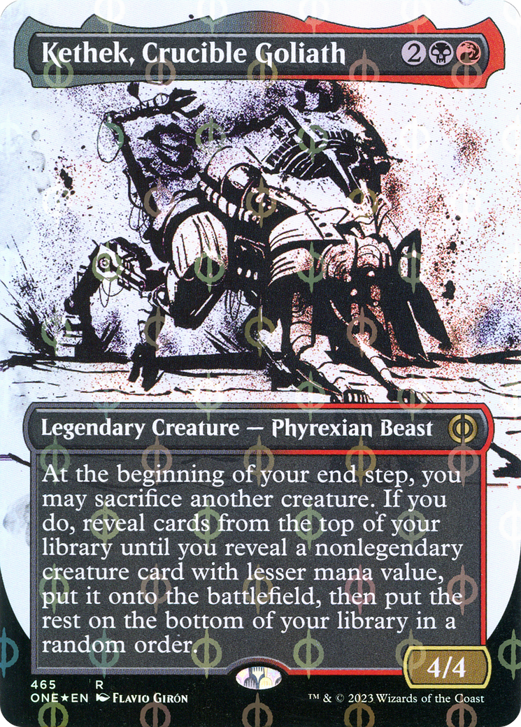 Kethek, Crucible Goliath (Showcase) (Step-and-Compleat Foil) (465) [Phyrexia: All Will Be One]
