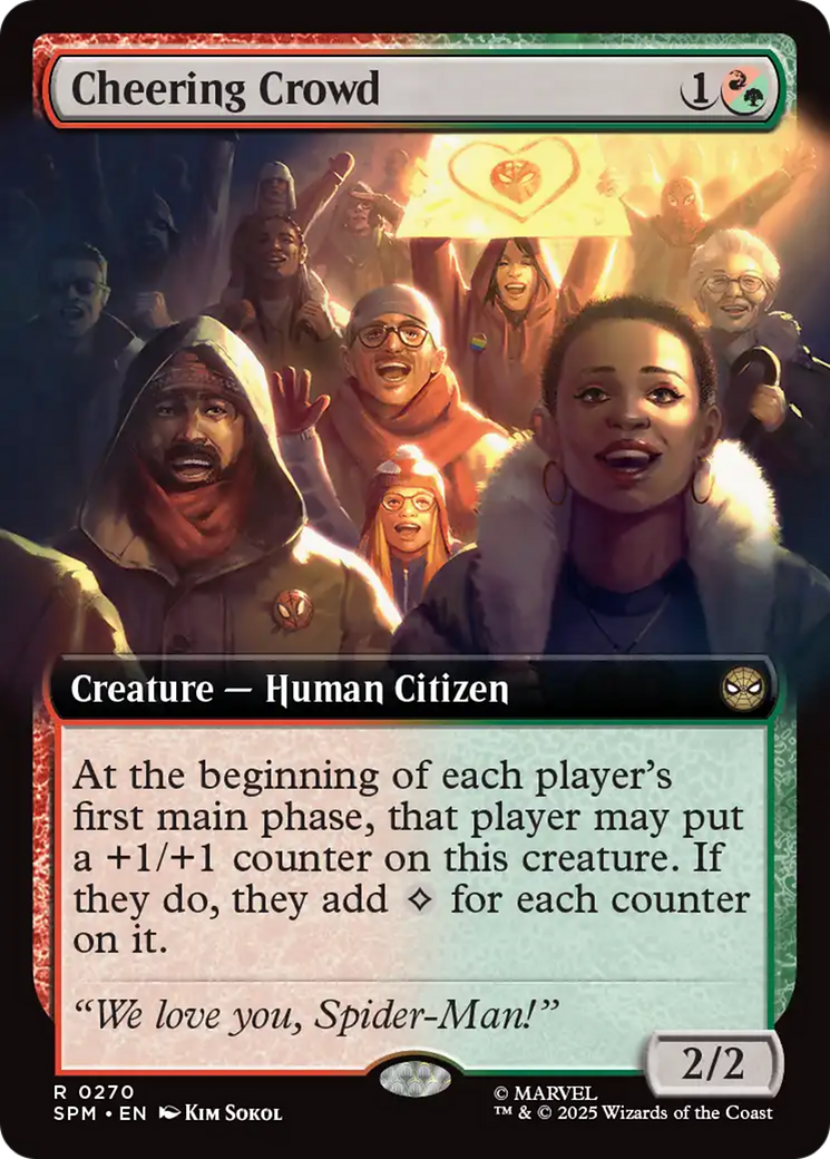 Cheering Crowd (Extended Art) (270) [Marvel's Spider-Man]