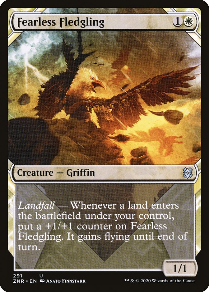 Fearless Fledgling (Showcase) (291) [Zendikar Rising]