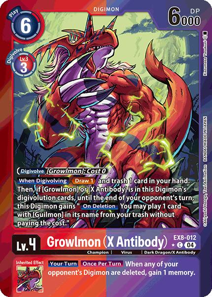 Growlmon (X Antibody) (Limited Foil) (EX8-012 C) [Chain of Liberation]