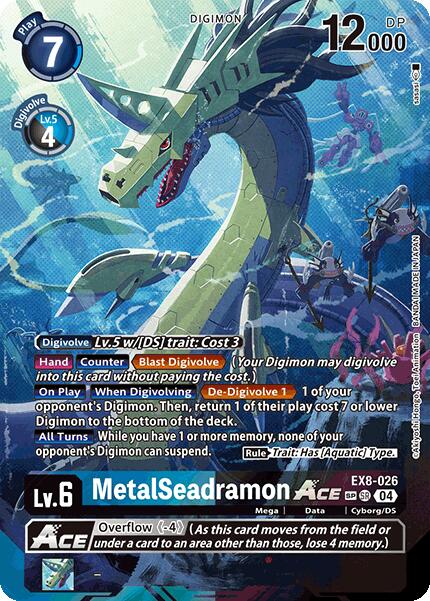 MetalSeadramon ACE (Textured) (EX8-026 SR) [Chain of Liberation]
