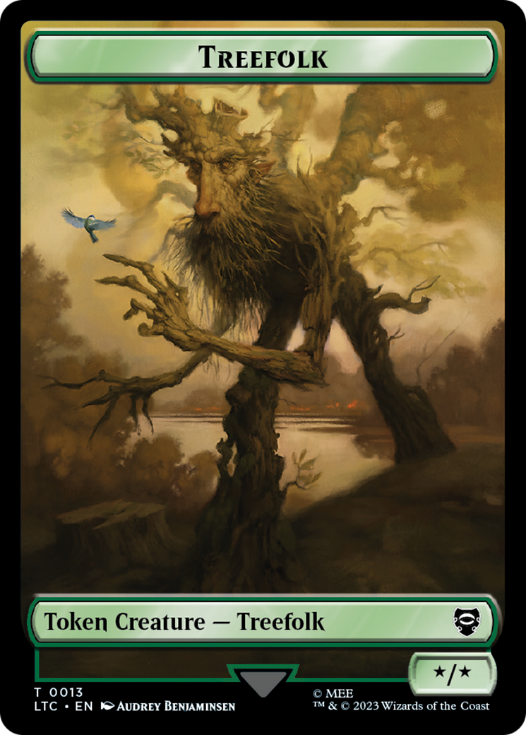 Beast // Treefolk Double-Sided Token (10 // 13) [Commander: The Lord of the Rings: Tales of Middle-earth]