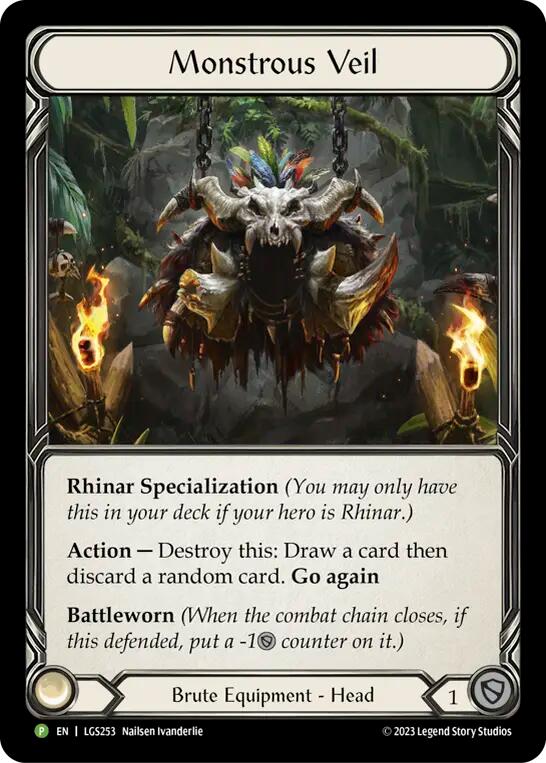 Monstrous Veil - LGS253 (LGS253) [Flesh and Blood: Promo Cards]