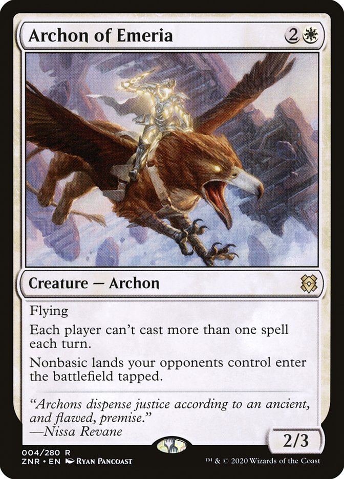 Archon of Emeria (4) [Zendikar Rising]
