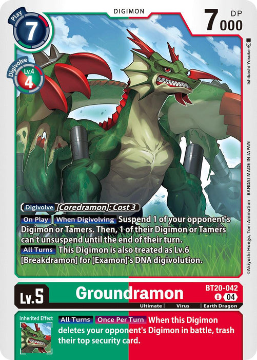 Groundramon [BT20-042] [Release Special Booster 2.0]