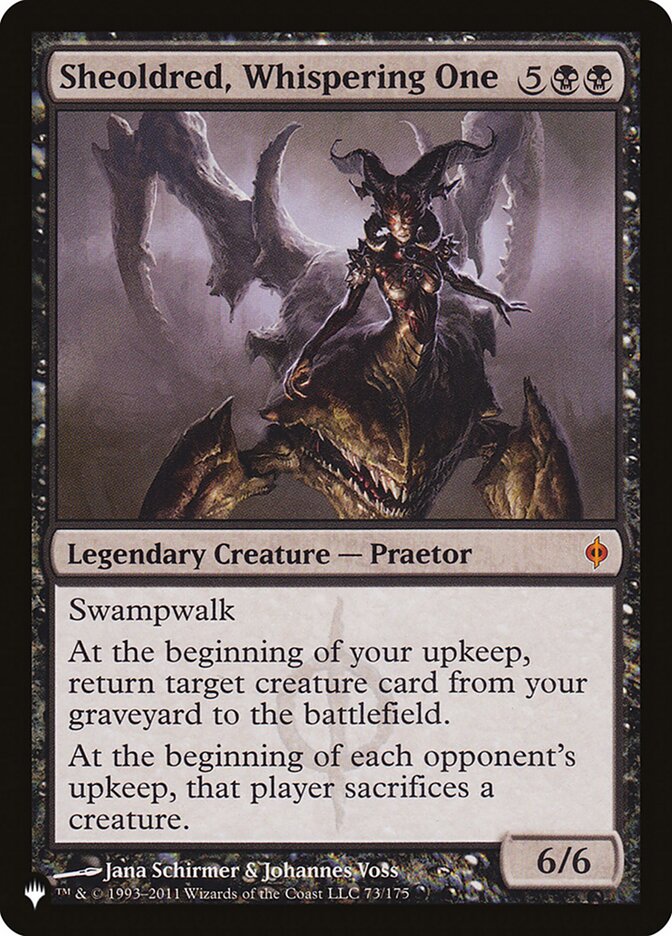 Sheoldred, Whispering One (73/175) [The List Reprints]